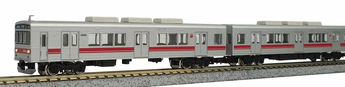 Зеленый Max N Gauge Tokyu 1000 Series Toyoko Line Усиленная юбка Комплект с электроприводом 30759 Железнодорожная модель поезда 8 вагонов