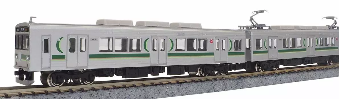 Greenmax N gauge Tokyu серия 1000 1500 известные достопримечательности линия Икэгами с головным моторным 50607 серия модельных поездов, маркировка, 3-вагонный набор,