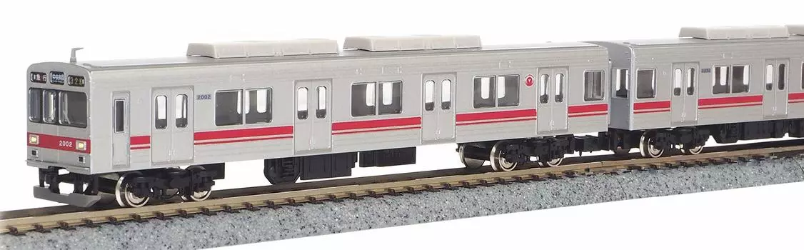 Зеленый Макс N Gauge Tokyu 2000 Series Denentoshi 2002 Направленный занавес Era Базовый набор для формирования с питанием 30740 Железнодорожная модель поезда Линия, формирование,