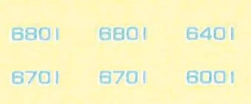 Зеленый Max N Gauge Vehicle Mark совместим с Keio 6000 Series 6475 Railway Model Supplies (Серебряный)