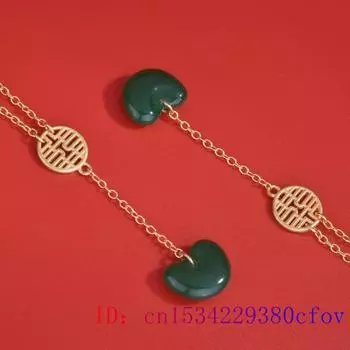 Зеленый нефрит сердце ожерелье кулон мужские ювелирные изделия винтажные драгоценные камни чокер резной драгоценный камень 925 серебро роскошные аксессуары натуральный 45cm