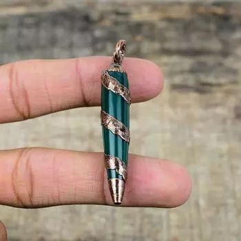 Зеленый оникс кулон гальванопластика медный кулон ручной работы зеленый оникс ювелирные изделия настоящий драгоценный камень кулон гальванопластика ювелирные изделия подарок для него