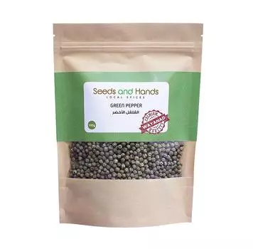 Зеленый Перец (100 г), Green Pepper, Seeds and Hands