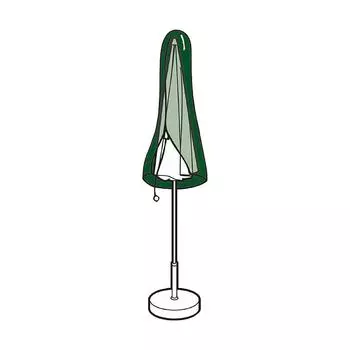 Зеленый полиэтиленовый чехол для зонта Altadex Parasol