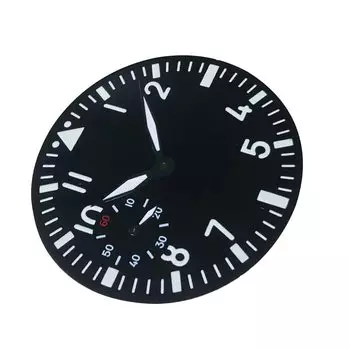 Зеленый яркий черный циферблат часов телефонов наручные часы запасные части для часового механизма ETA 6497 +