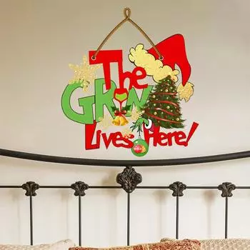 Зеленый рождественский индивидуальный слоган спальня гостиная кабинет фон настенная наклейка