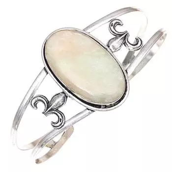 Зеленый септерианский драгоценный камень антикварные ювелирные изделия браслеты-манжеты 7 регулируемые