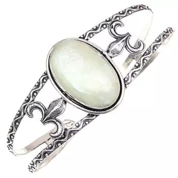 Зеленый септерианский драгоценный камень антикварные ювелирные изделия браслеты-манжеты 7 регулируемые