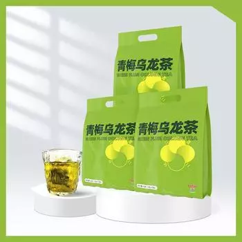 Зеленый сливовый улун. Полезный летний чай холодного заваривания. Цветочный и фруктовый чай. 45G (3g x 15 packs)