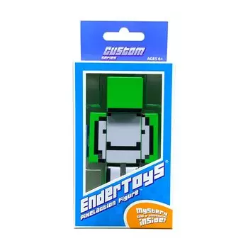 Зеленый смайлик Фигурка EnderToys - серый
