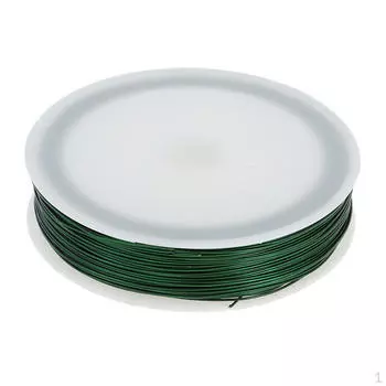Зеленый тонкий железный провод для изготовления моделей, длина катушки поделок