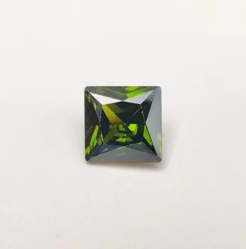 Зеленый турмалин оттенка принцессы, натуральный циркон квадратной формы, лот из циркона квадратной формы. 9x5 MM