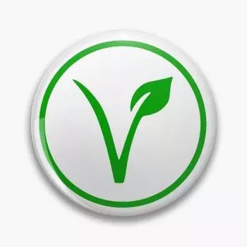 Зеленый веганский логотип, настраиваемая мягкая пуговица на воротнике, креативный значок, модная брошь, одежда, подарок, мультяшная шляпа, булавка с лацканами для влюбленных