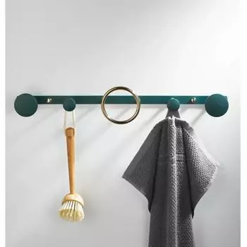Зеленый золотой крючок для ванной с золотым кольцом для полотенца, держатель для полотенец, вешалка для полотенец, фурнитура для ванной комнаты