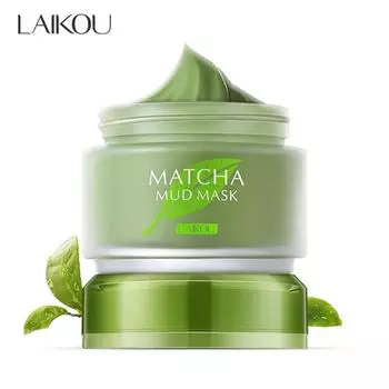 Зелёная грязевая маска Matcha, увлажняющая, контролирующая жирность, сужающая поры, укрепляющая кожу, очищающая маска для лица, грязевая маска
