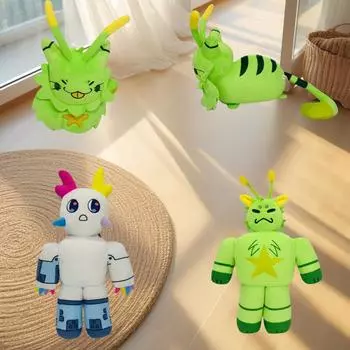 Зелёная плюшевая игрушка-кукла-фигурка 30cm