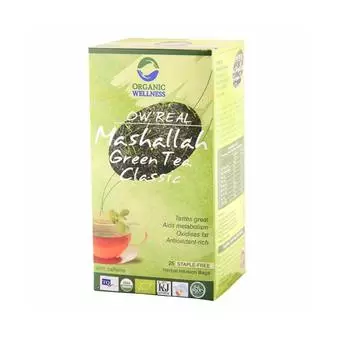 Зелёный чай Машалла (25 пак, 1.55 г), Mashallah Green Tea Classic, Organic Wellness