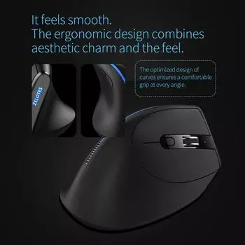 ZELOTES F-36A 2.4G Беспроводная мышь с зарядкой Blu-ray 6-кнопочная оптическая мышь 3 уровня DPI черная чёрный