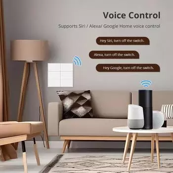 Zemismart Tuya Zigbee 4-х канальный с переключателем сцен 6-ти канальный настенный выключатель света с нейтральным прерывателем Alexa Google Home Control