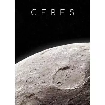 Земля Венера Луна Марс Сатурн Уран Планеты Крупным Планом Постер Солнечной Системы Холст Картины Настенные Принты для Комнаты Домашний Декор 21cm30cm NoFrame