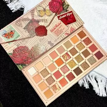 Земляные тона, 32 цвета, серия Rose Love Letter, тени для век Desert, перламутровые матовые блестки, водонепроницаемые