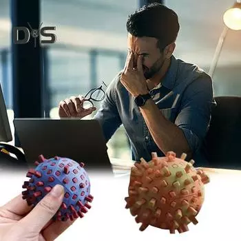 Zen Spiky Ball Fidget Toy Тревога Снятие стресса Выдвижной шипованный сенсорный мяч для детей Подростков Взрослых Портативный Дорожный Успокаивающий Spiky Sphere Toy синий