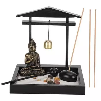Zen Style Buddha Sand Tray Decoration Innovative Home Living Room Ornament Resin Craft1906