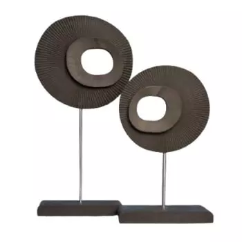 Zen Twin – Минималистичная скульптура | Элегантный домашний декор для гостиной, спальни и офиса | Уникальный подарок чёрный