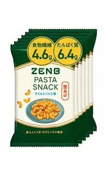 ZENB Хрустящие твердые макаронные изделия из фасоли, закуски, 6 пакетиков Углеводы Углеводные диетические добавки Пищевая добавка во время Удовлетворите свой Ешьте, когда вы Индивидуально
