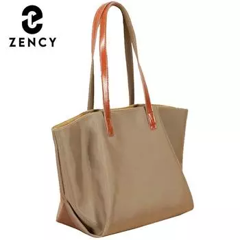Zency простой модный дизайн женская сумка большая вместимость пригородные рабочие сумки водонепроницаемая износостойкая нейлоновая женская сумка на плечо