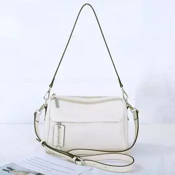 ZENCY Весенняя новая маленькая женская сумка из натуральной коровьей кожи, сумка через плечо с верхним слоем из воловьей кожи, сумки-мессенджеры с двумя ремешками для телефона синий/зелёный