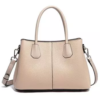 Zency Женская дизайнерская сумка-тоут из натуральной кожи с верхней ручкой Женская сумка через плечо для ношения чёрный