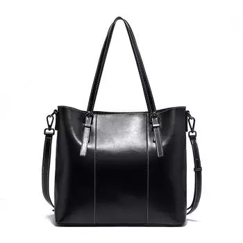 Женская сумка-тоут Zency из натуральной кожи бежевый