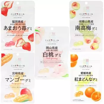 Zennoh Nippon Ale Gummies Западная Япония Самые продаваемые 5 видов ассорти белый