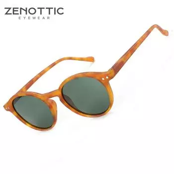 ZENOTTIC Модные женские и мужские поляризованные солнцезащитные очки ретро круглые солнцезащитные очки унисекс UV400 оттенки солнцезащитные очки очки BT4203S ZENOTTIC