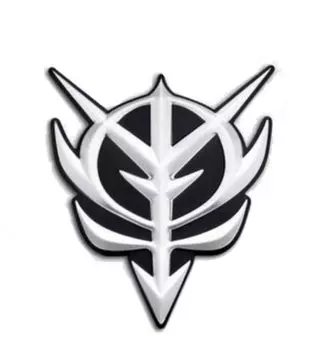 Zeon Army Seal 3D Metal Sticker Mark Gundam Char Upper Chest Amuro Zaku Gelgoog Smartphone Computer