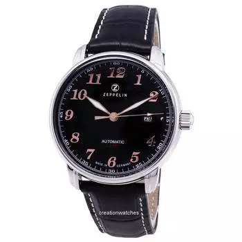Zeppelin Series LZ127 Graf Automatic Germany Made 7656-2 76562 Мужские часы чёрный