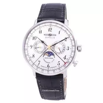 Zeppelin Series LZ 129 Hindenburg Germany Made 7036-1 70361 Мужские часы серебряный