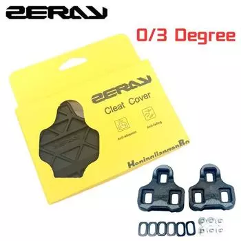 ZERAY ZP-112 ZP-115 Шипы 0/3 градуса Самоблокирующиеся педали Противоскользящие сверхлегкие совместимые с дорожным велосипедом KEO и чехлы для 0 degree cleats