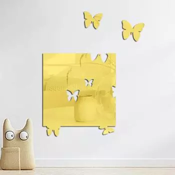 Зеркальная бабочка настенная наклейка гостиная спальня зеркало настенное украшение акриловое креативное самоклеящееся 30Cm