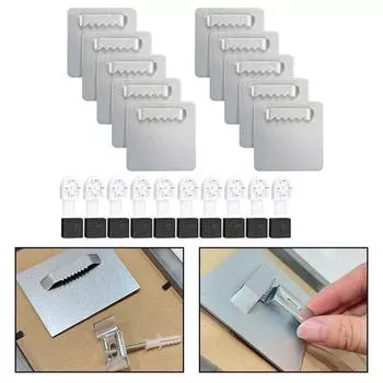 Зеркальная фоторамка крючок рамка вешалка с клеем зеркало для ванной комнаты подвесные часы настенные крючки для картин фурнитура аксессуары