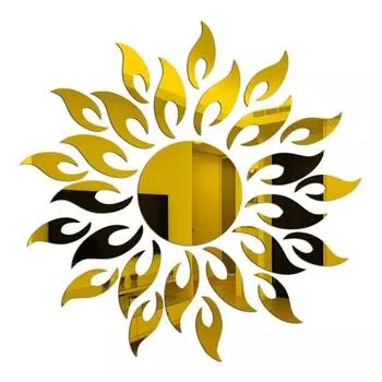 Зеркальная наклейка на стену, самоклеящаяся, съемная, изысканное, полезное украшение, 3D зеркальный фон, украшения для ванной комнаты чёрный