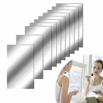 Зеркальная настенная наклейка самоклеящаяся наклейка современный стиль небьющиеся незапотевающие водонепроницаемые наклейки украшения 0.2MM50X200CM