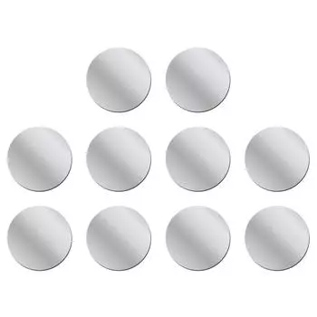 Зеркальная пластина Наклейка DIY Наклейки для декора стен для прихожей (20см Серебро)