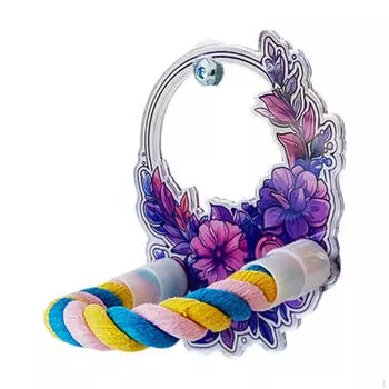 Зеркальная подставка для птиц для экзотических попугаев Style A