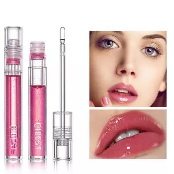 Зеркальная стеклянная глазурь для губ, питательный увлажняющий блеск для губ, нелегко упасть, прозрачный блеск для губ