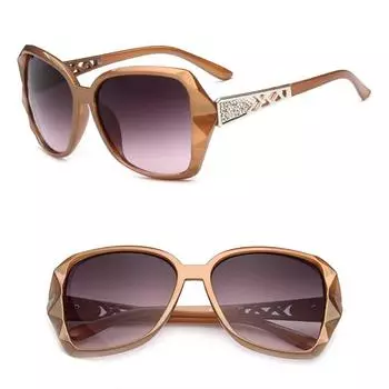 Зеркальные очки женские роскошные очки большие солнцезащитные очки женские квадратные солнцезащитные очки высокого качества мода ручной работы шампанского