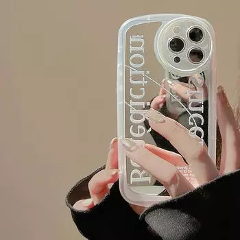Зеркальный корпус Ins Letter для Iphone 11 Xsmax X Xr 12 13 Promax 14 Pro Max Plus, противоударный силиконовый мягкий защитный чехол для телефона for iphone 11