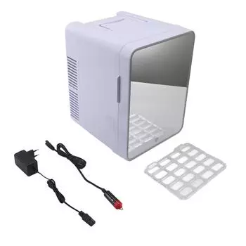 Зеркальный косметический холодильник профессиональный эффективный маломощный двухцелевой холодильник для ухода за кожей объемом 10 л со светодиодной подсветкой