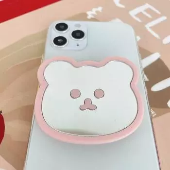 Зеркальный мишка Loose Floss Mirror Bear Smart Talk, 1 шт, Розовый мишка